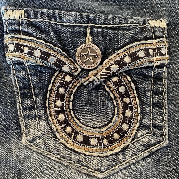 Big Star Maddie Boot Flare Vintage Collection Flap Pocket Jeans - 28 - Picture 7 of 16